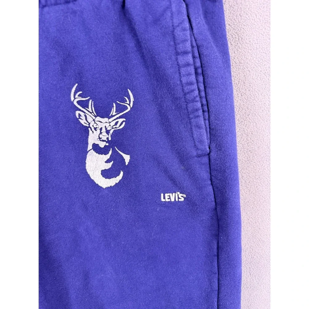 Levis Gold Tab Sweatpants Mens Medium Purple‎ Graphic Joggers